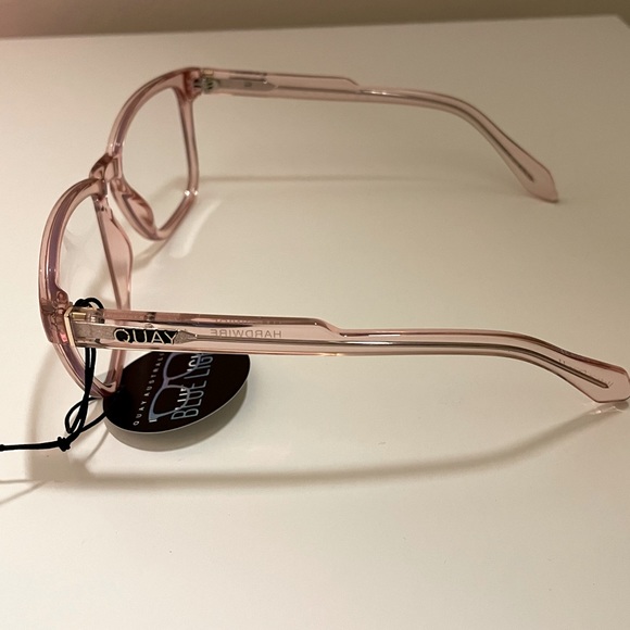 QUAY | HARDWIRE | Blue light blocking glasses | NWT ORIGINAL PACKAGING | Pink - Picture 6 of 12